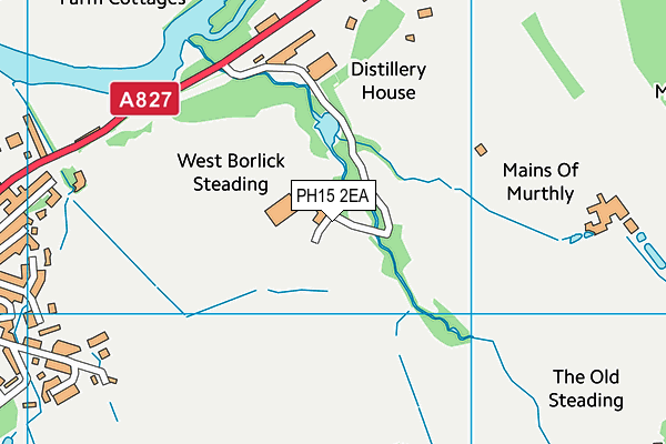 PH15 2EA map - OS VectorMap District (Ordnance Survey)