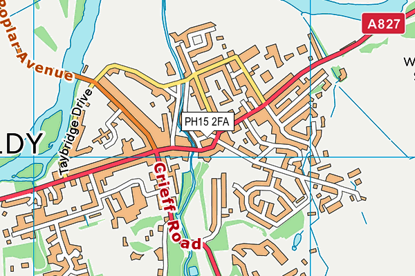 PH15 2FA map - OS VectorMap District (Ordnance Survey)