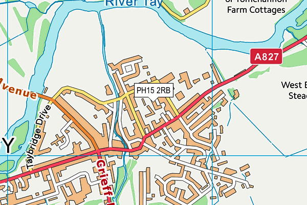 PH15 2RB map - OS VectorMap District (Ordnance Survey)