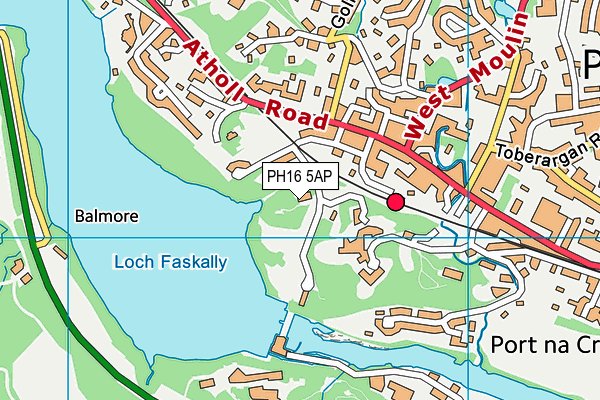 PH16 5AP map - OS VectorMap District (Ordnance Survey)