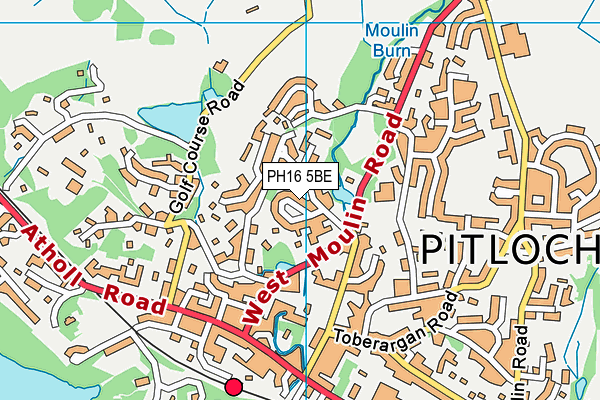 PH16 5BE map - OS VectorMap District (Ordnance Survey)