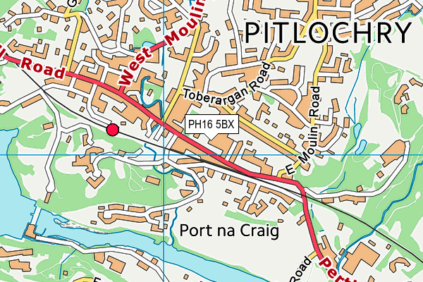 Map of PITLOCHRY LINESIDE LIMITED at district scale
