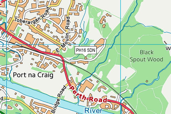 PH16 5DN map - OS VectorMap District (Ordnance Survey)