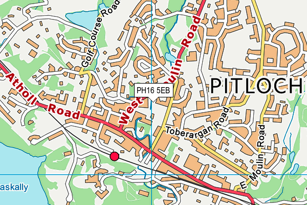 PH16 5EB map - OS VectorMap District (Ordnance Survey)