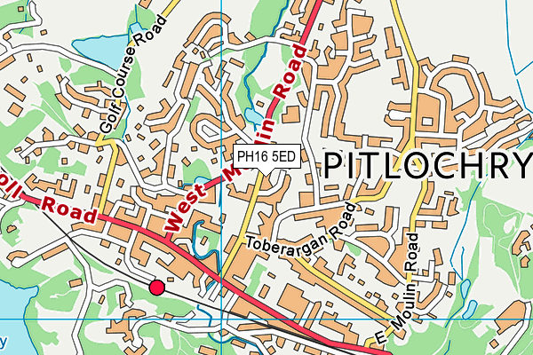 PH16 5ED map - OS VectorMap District (Ordnance Survey)