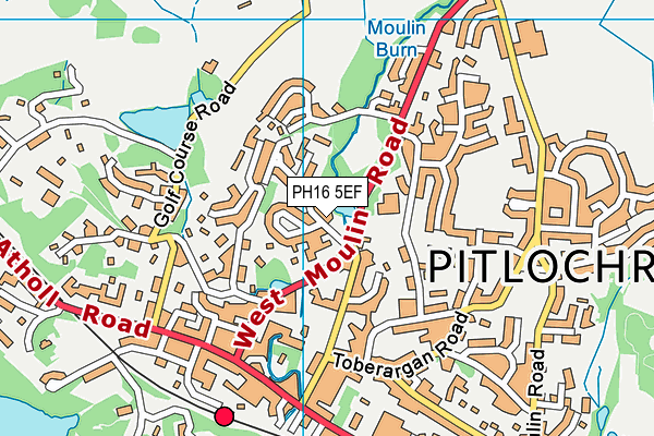 PH16 5EF map - OS VectorMap District (Ordnance Survey)