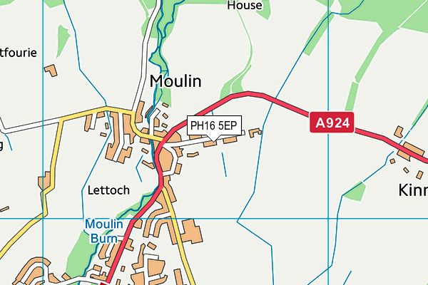 PH16 5EP map - OS VectorMap District (Ordnance Survey)