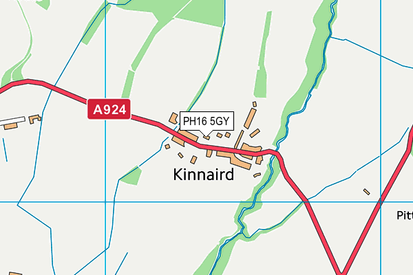 PH16 5GY map - OS VectorMap District (Ordnance Survey)