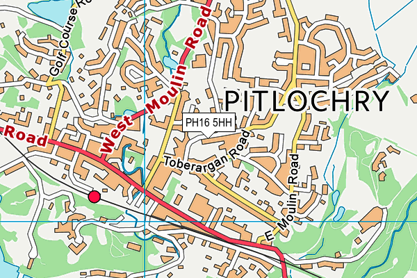 PH16 5HH map - OS VectorMap District (Ordnance Survey)