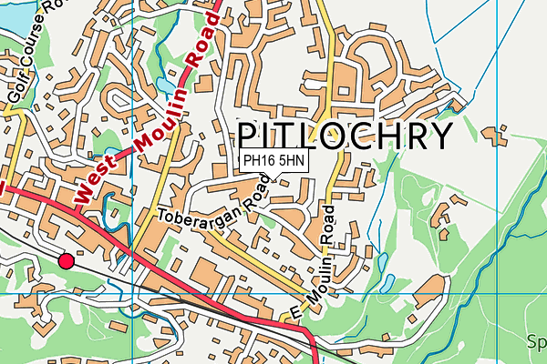 PH16 5HN map - OS VectorMap District (Ordnance Survey)