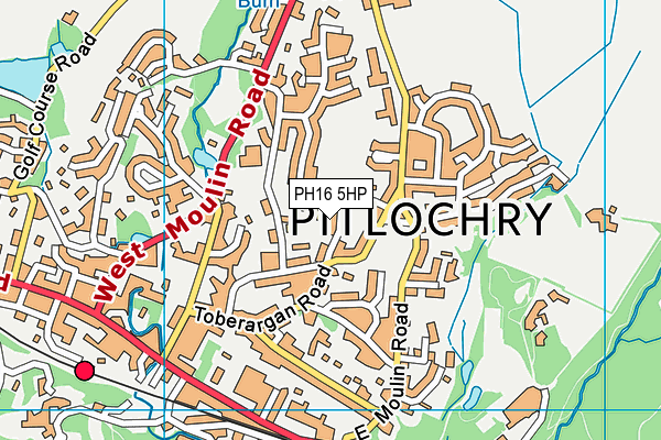 PH16 5HP map - OS VectorMap District (Ordnance Survey)