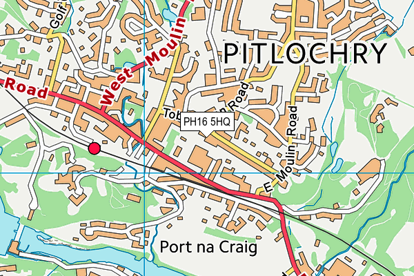 PH16 5HQ map - OS VectorMap District (Ordnance Survey)