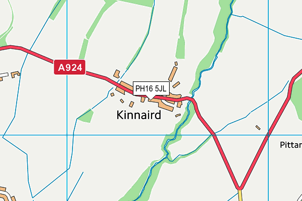 PH16 5JL map - OS VectorMap District (Ordnance Survey)