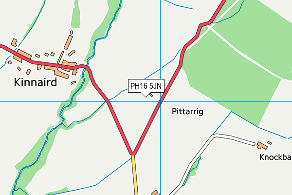 PH16 5JN map - OS VectorMap District (Ordnance Survey)