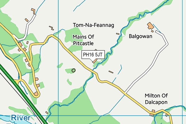 PH16 5JT map - OS VectorMap District (Ordnance Survey)