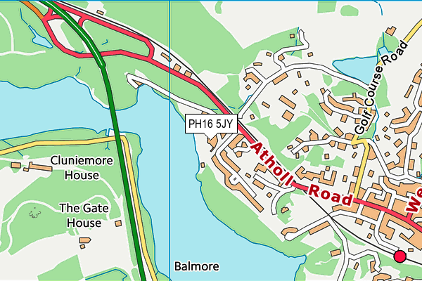 PH16 5JY map - OS VectorMap District (Ordnance Survey)