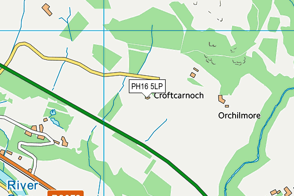 PH16 5LP map - OS VectorMap District (Ordnance Survey)