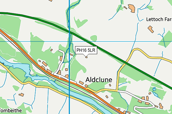 PH16 5LR map - OS VectorMap District (Ordnance Survey)