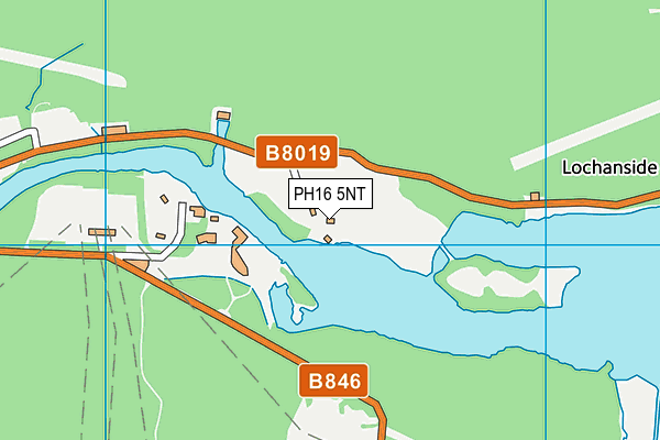 PH16 5NT map - OS VectorMap District (Ordnance Survey)