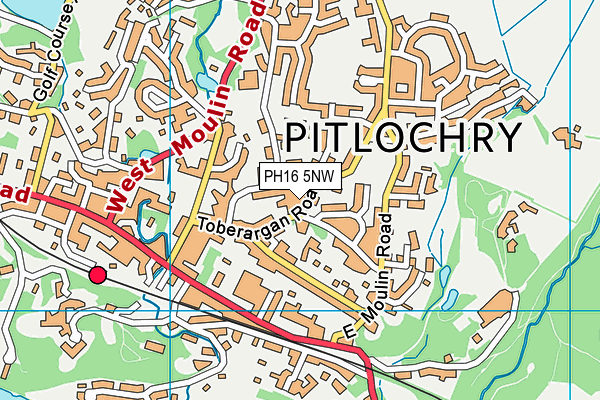 PH16 5NW map - OS VectorMap District (Ordnance Survey)