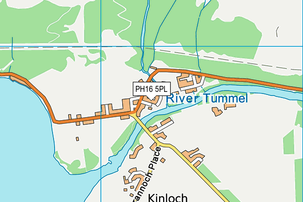 PH16 5PL map - OS VectorMap District (Ordnance Survey)