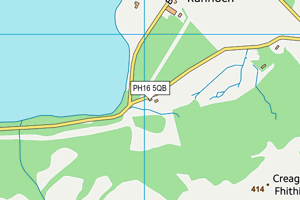 PH16 5QB map - OS VectorMap District (Ordnance Survey)