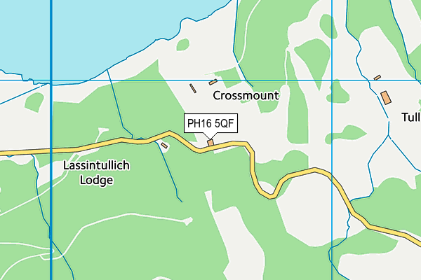 PH16 5QF map - OS VectorMap District (Ordnance Survey)