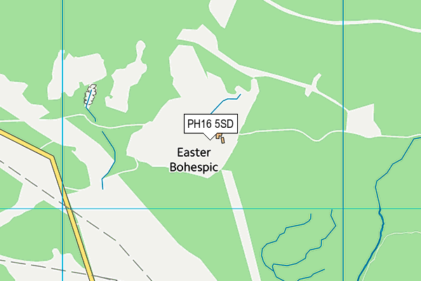 PH16 5SD map - OS VectorMap District (Ordnance Survey)
