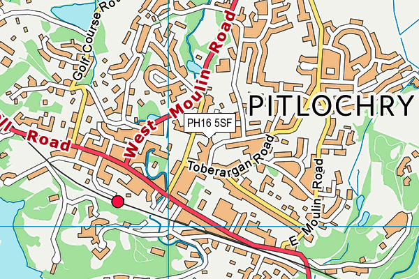 PH16 5SF map - OS VectorMap District (Ordnance Survey)