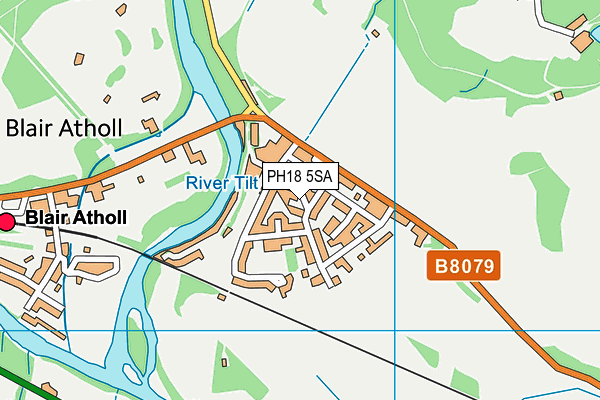 PH18 5SA map - OS VectorMap District (Ordnance Survey)