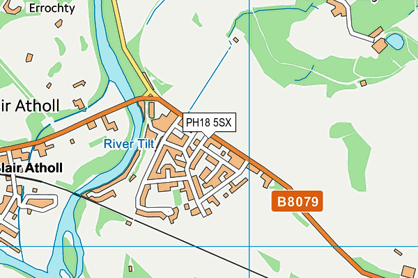 PH18 5SX map - OS VectorMap District (Ordnance Survey)