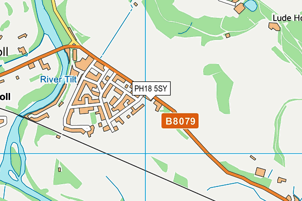 PH18 5SY map - OS VectorMap District (Ordnance Survey)
