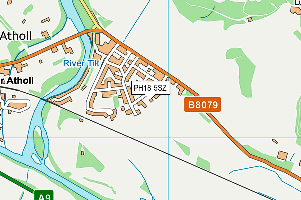 PH18 5SZ map - OS VectorMap District (Ordnance Survey)