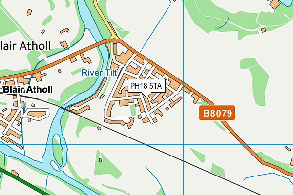 PH18 5TA map - OS VectorMap District (Ordnance Survey)