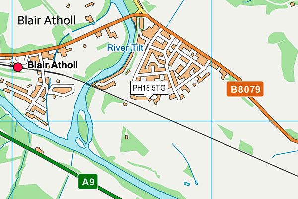 PH18 5TG map - OS VectorMap District (Ordnance Survey)