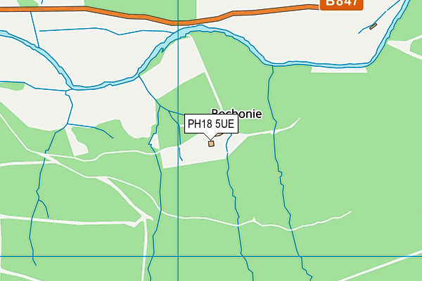 PH18 5UE map - OS VectorMap District (Ordnance Survey)