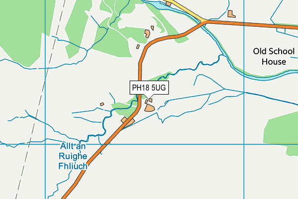 PH18 5UG map - OS VectorMap District (Ordnance Survey)