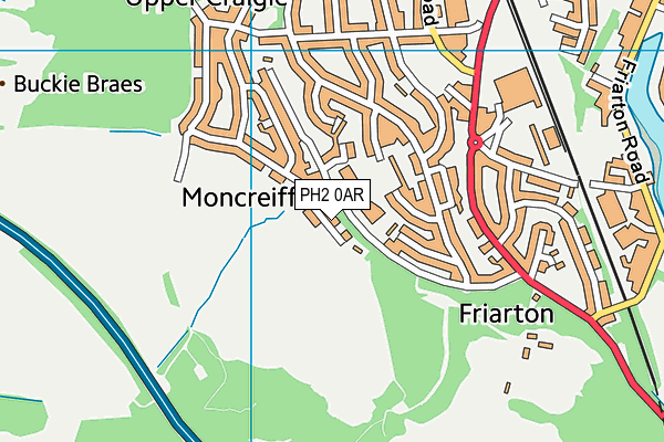 PH2 0AR map - OS VectorMap District (Ordnance Survey)