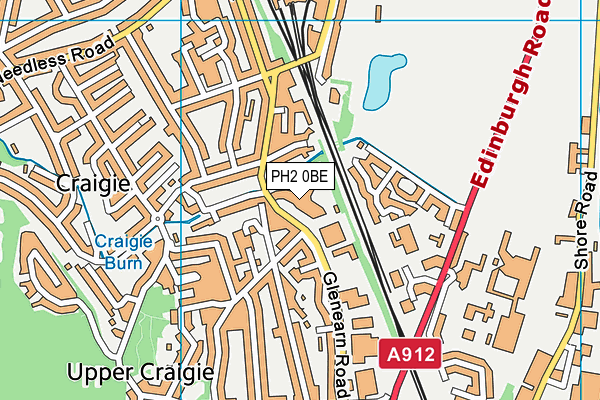 PH2 0BE map - OS VectorMap District (Ordnance Survey)