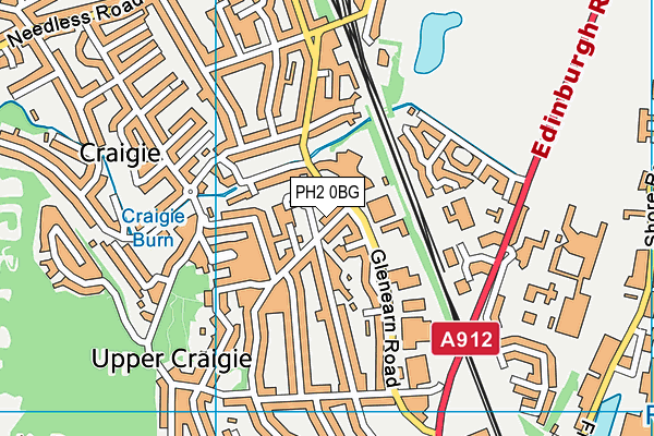 PH2 0BG map - OS VectorMap District (Ordnance Survey)