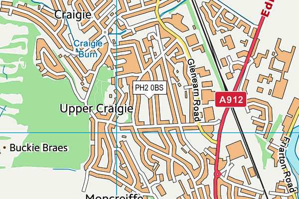 PH2 0BS map - OS VectorMap District (Ordnance Survey)