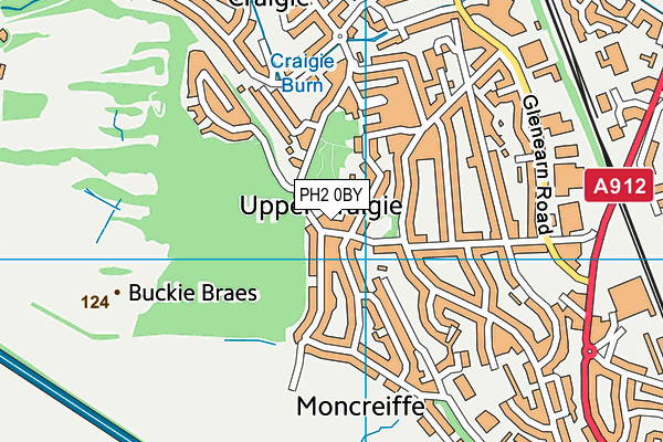 PH2 0BY map - OS VectorMap District (Ordnance Survey)