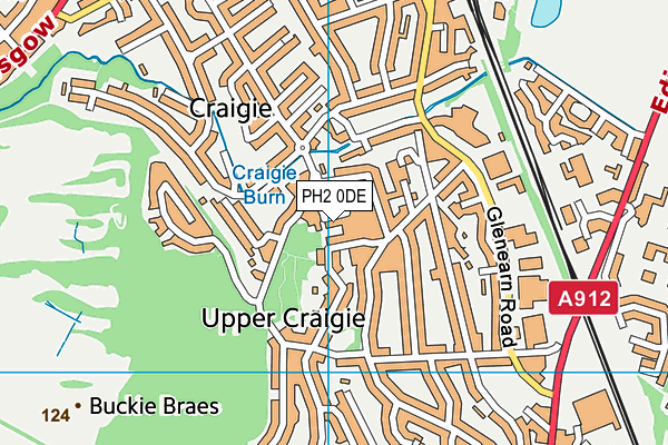 PH2 0DE map - OS VectorMap District (Ordnance Survey)