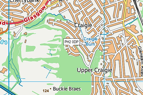 PH2 0DP map - OS VectorMap District (Ordnance Survey)