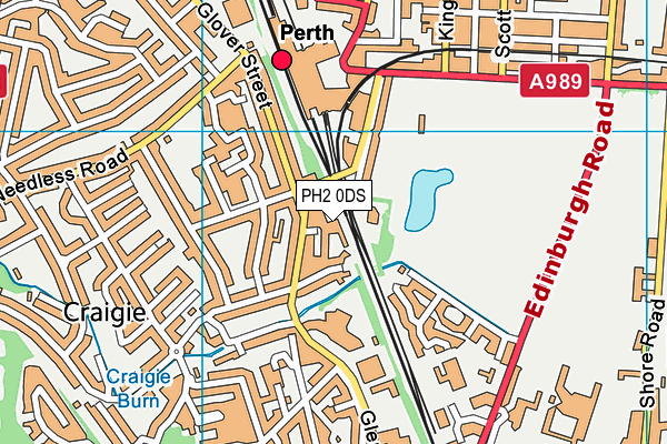 PH2 0DS map - OS VectorMap District (Ordnance Survey)