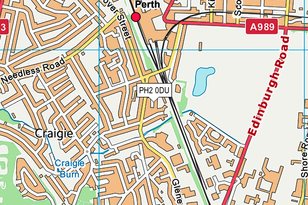 PH2 0DU map - OS VectorMap District (Ordnance Survey)