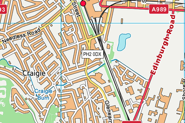 PH2 0DX map - OS VectorMap District (Ordnance Survey)