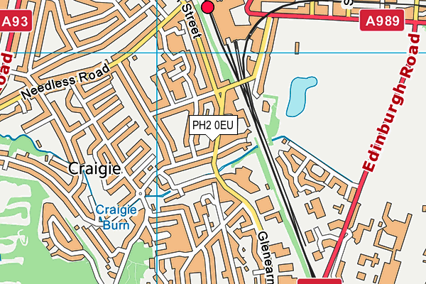 PH2 0EU map - OS VectorMap District (Ordnance Survey)