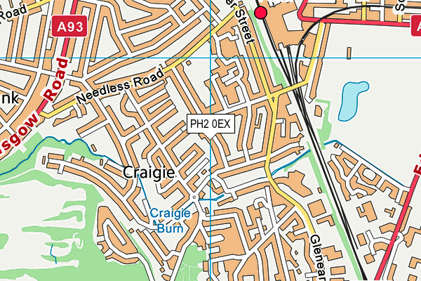 PH2 0EX map - OS VectorMap District (Ordnance Survey)