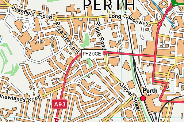 PH2 0GE map - OS VectorMap District (Ordnance Survey)